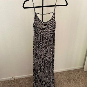 Tribal Print Casual Maxi Dress